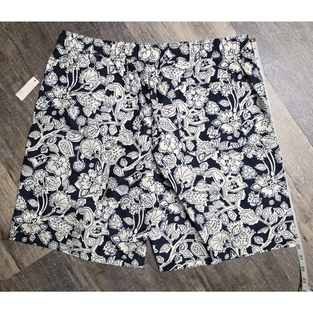 Amazon Essentials Men's Swim Trunks XL Navy Folk Floral Mesh Lining Quick Dry - Picture 4 of 8